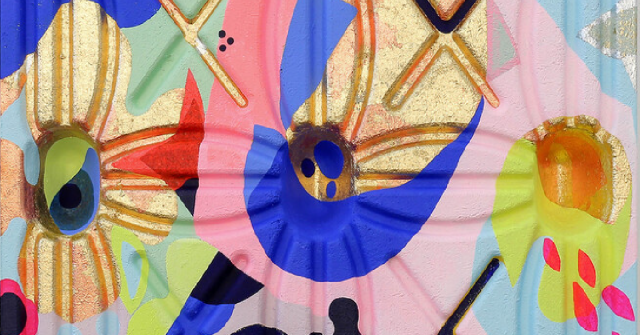 Cropped photo of an abstract artwork by artist Miranda Parkes